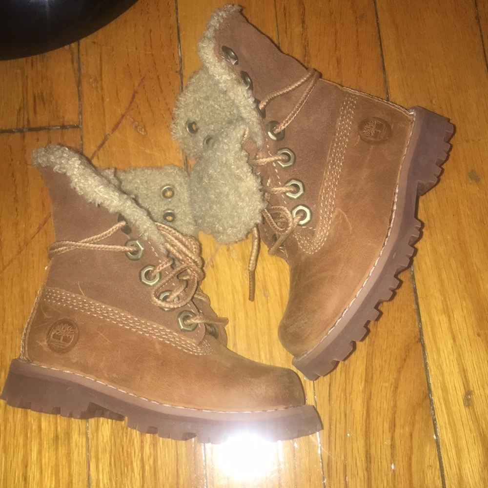 Shearling timberlands